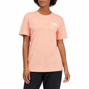 PUMA Coral Pink Peach Orange Tee Shirt